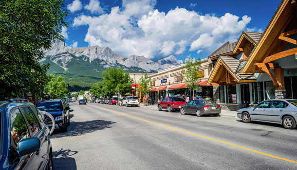 Downtown Canmore Alberta